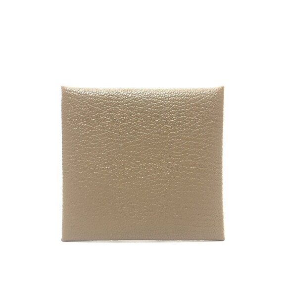 HERMES Bastia Coin Compartment Wallet coin purse Chevre Etoupe - Picture 13 of 16